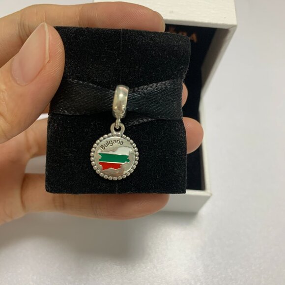 Pandora Bulgaria Flag Exclusive Charm Pendant - Picture 1 of 4